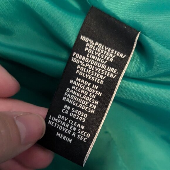 Le Suit Seperates Primary Green Blazer Big Black Buttons Size 8 - Picture 6 of 14
